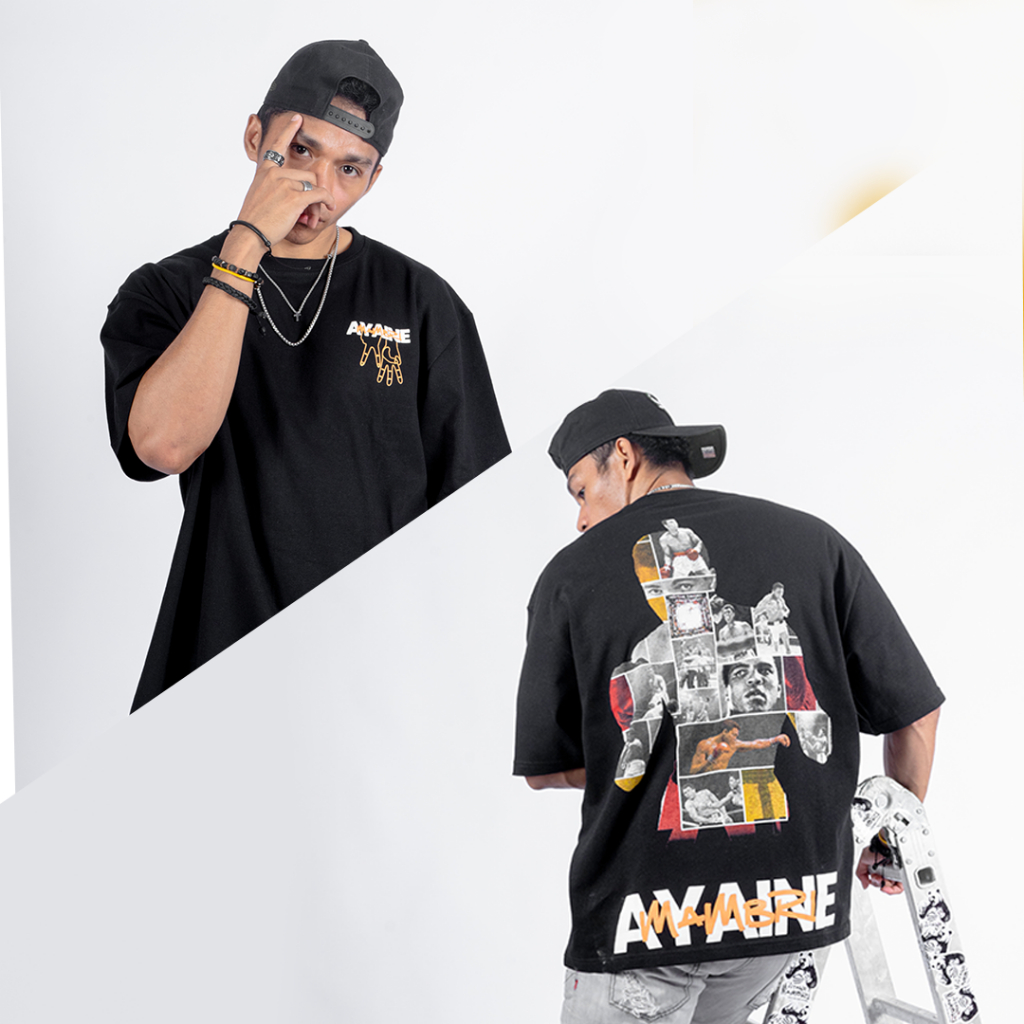 Jual Ayaine Mambri Living Legend Muhammad Ali Oversized T Shirt Black