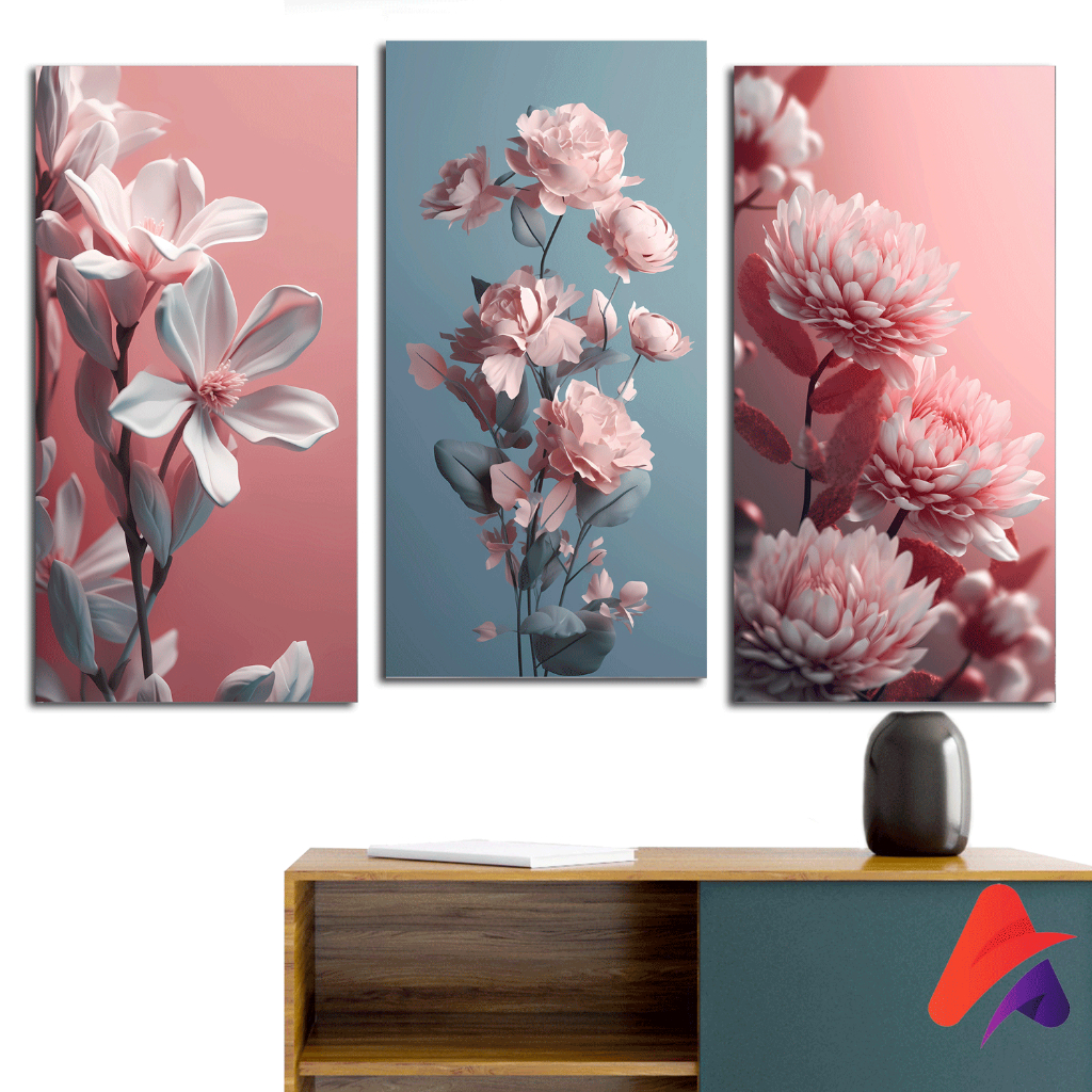 Jual Hiasan Dinding Bunga Pink Aesthetic X Cm Wall Decor Pajangan