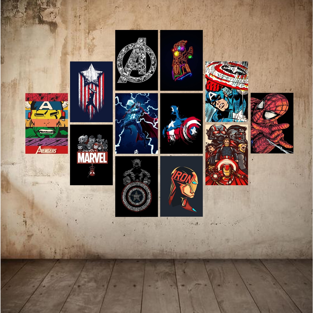 Jual Poster Dinding Tema Marvel Ukuran A4 A5 A6 Poster Aesthetic Isi