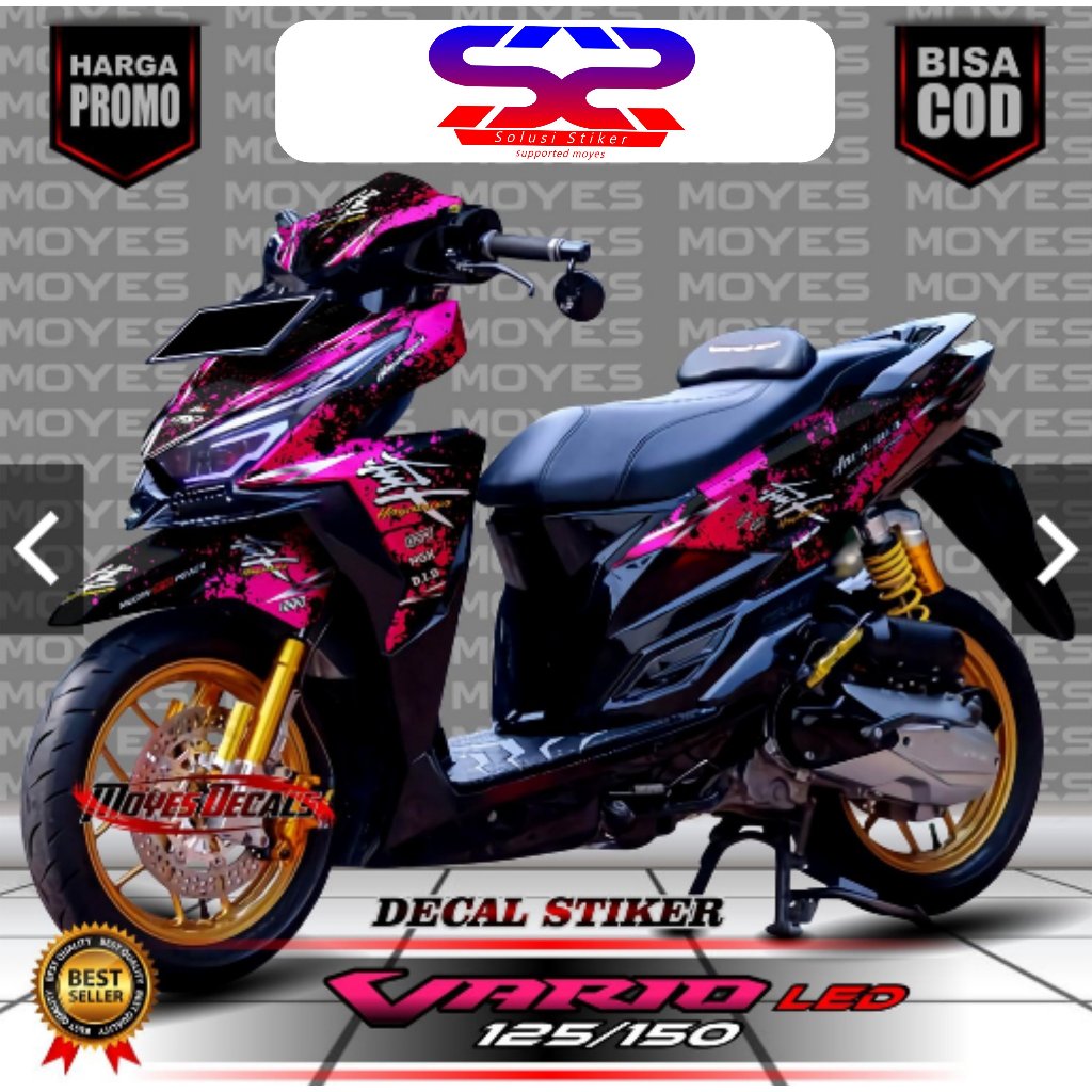 Jual Decal Stiker Variasi Motor Vario Led 125 150 Fullbody Motif