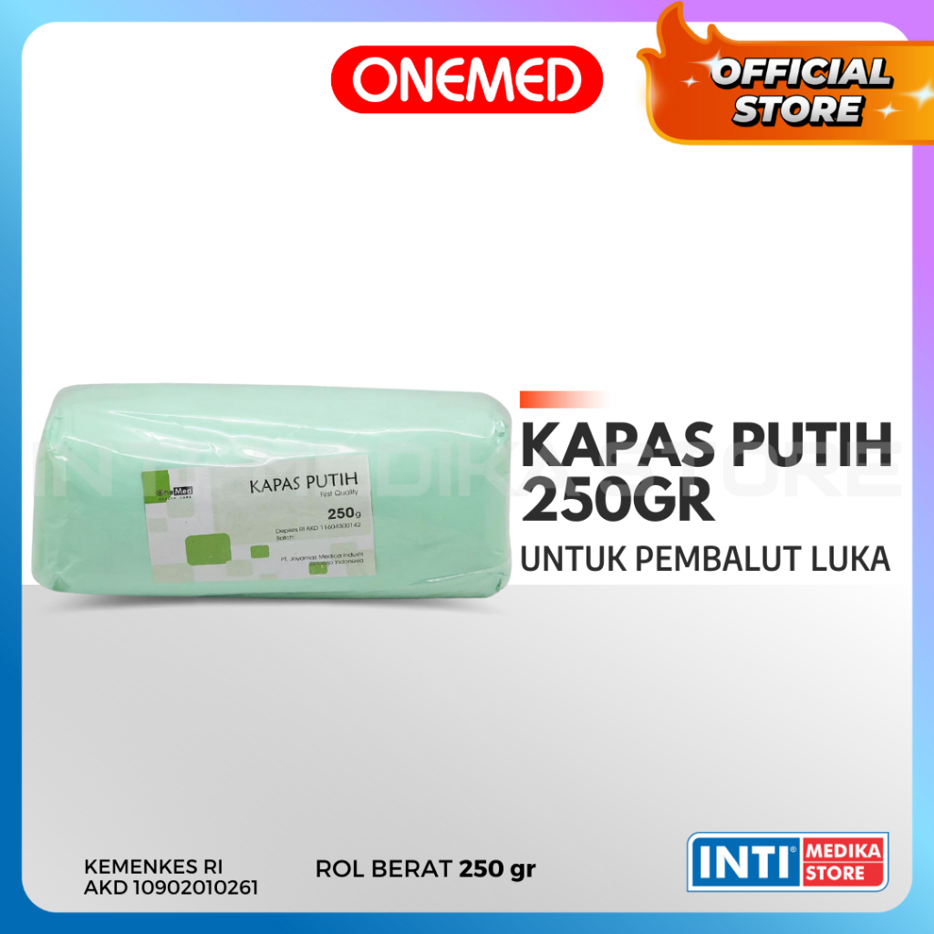 Jual Onemed Kapas Putih Gr Pembalut Luka P K Shopee Indonesia