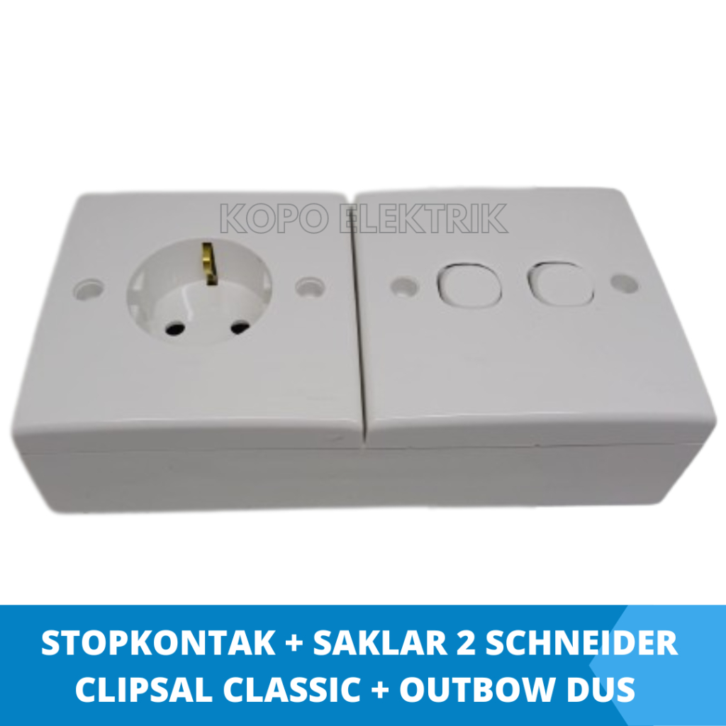 Jual Stopkontak Saklar Schneider Clipsal Classic Outbow Dus