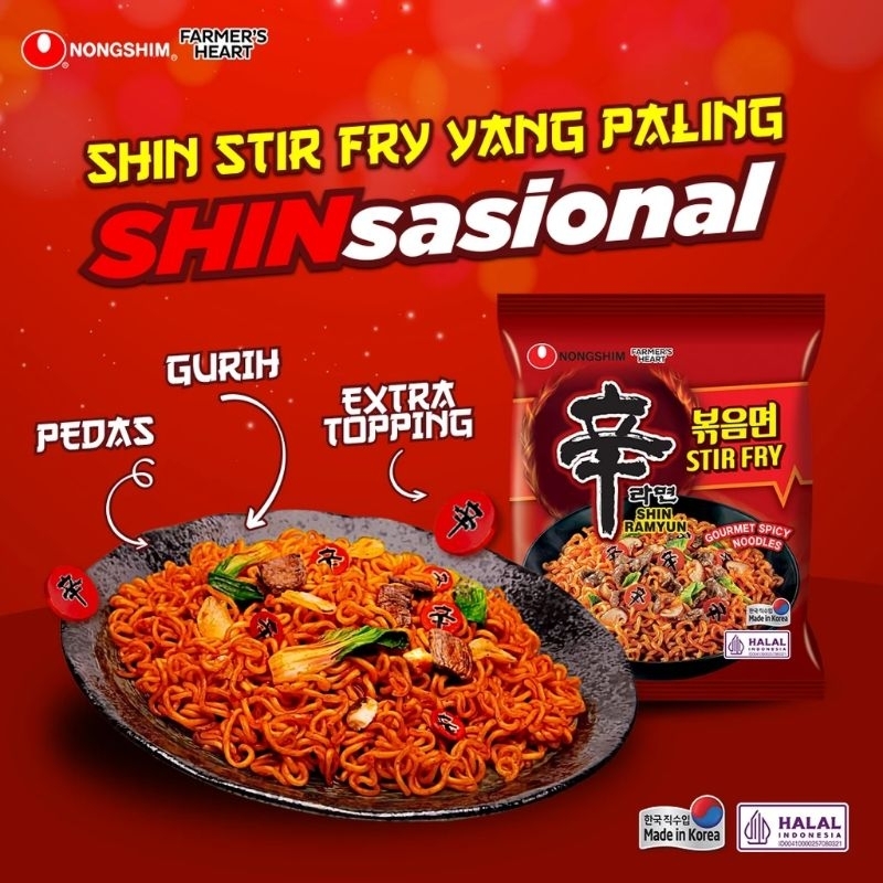 Jual Nongshim Shin Ramyun Stir Fry 131G Shopee Indonesia