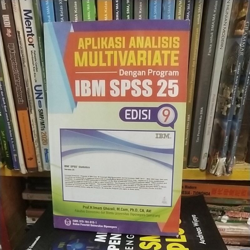 Jual Buku Aplikasi Analisis Multivariate Dengan Program Ibm SPSS 25