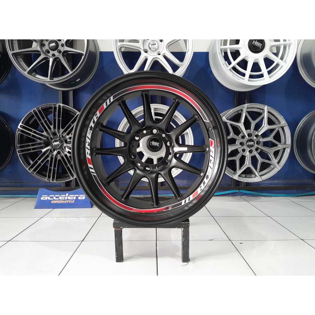 Jual VELG MOBIL RACING HSR AMETH R18 LEBAR 9 ET 0 CAKPE BUAT MOBIL