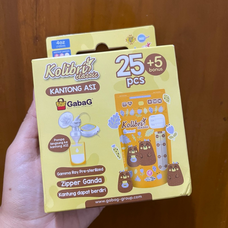 Jual Gabag Kantong Asi Kolibri Classic 120 Ml Honey Bear PRELOVED