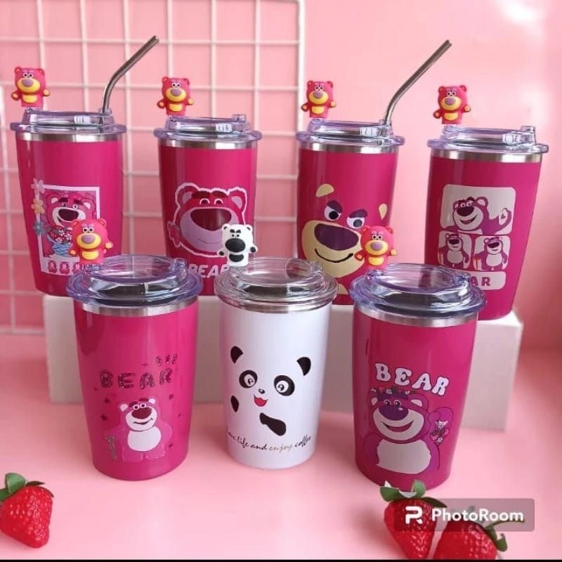 Jual Tumbler Lotso Viral Kekinian Free Sedotan Shopee Indonesia