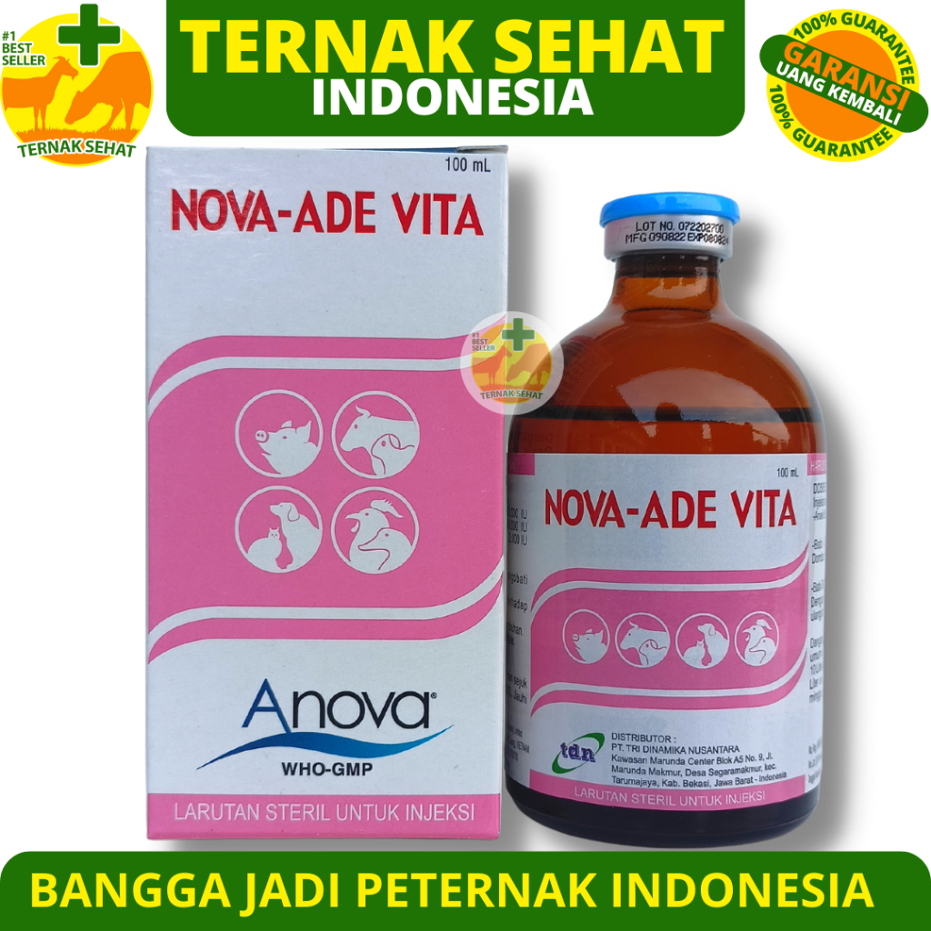 Jual NOVA ADE VITA 100ML ED BULAN 9 2024 Vitamin ADE Hewan