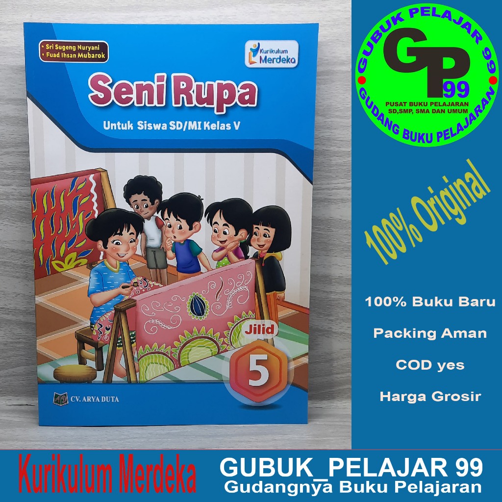 Jual Buku Siswa Seni Rupa Kelas Sd Mi Kurikulum Merdeka Penulis Sri