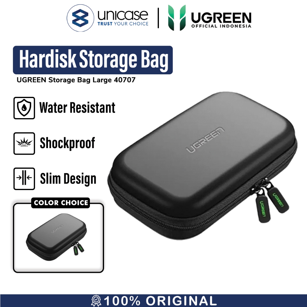 Jual Tas Hardisk HDD Eksternal UGREEN Storage Bag Hard Disk EVA Pouch