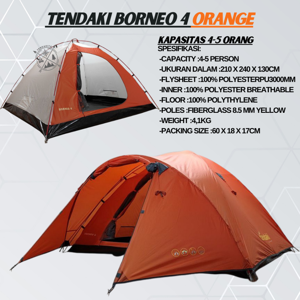 Jual Tenda Camping Tenda Tendaki Moluccas Pro Tendaki Borneo