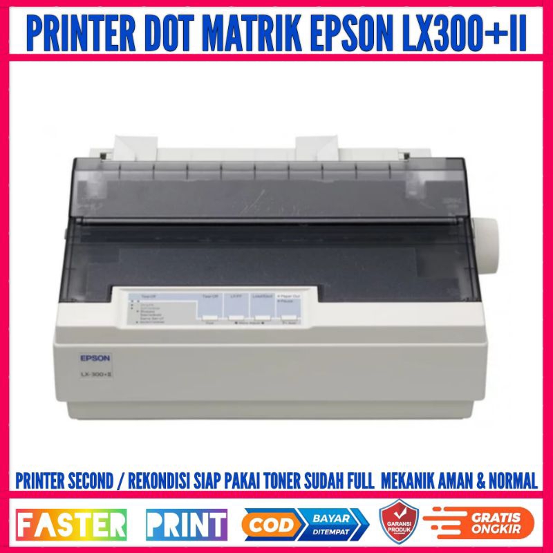 Jual Printer DOT Matrik Epson Lx300 Ii Lx 300 Ll Bisa Print Kertas