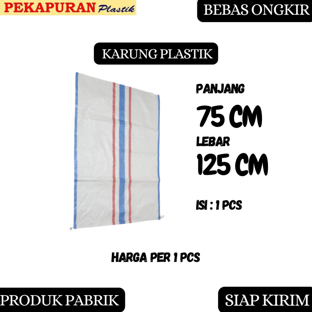 Jual Karung 75 X 125 Cm Premium Karung Plastik 75x125 Shopee Indonesia