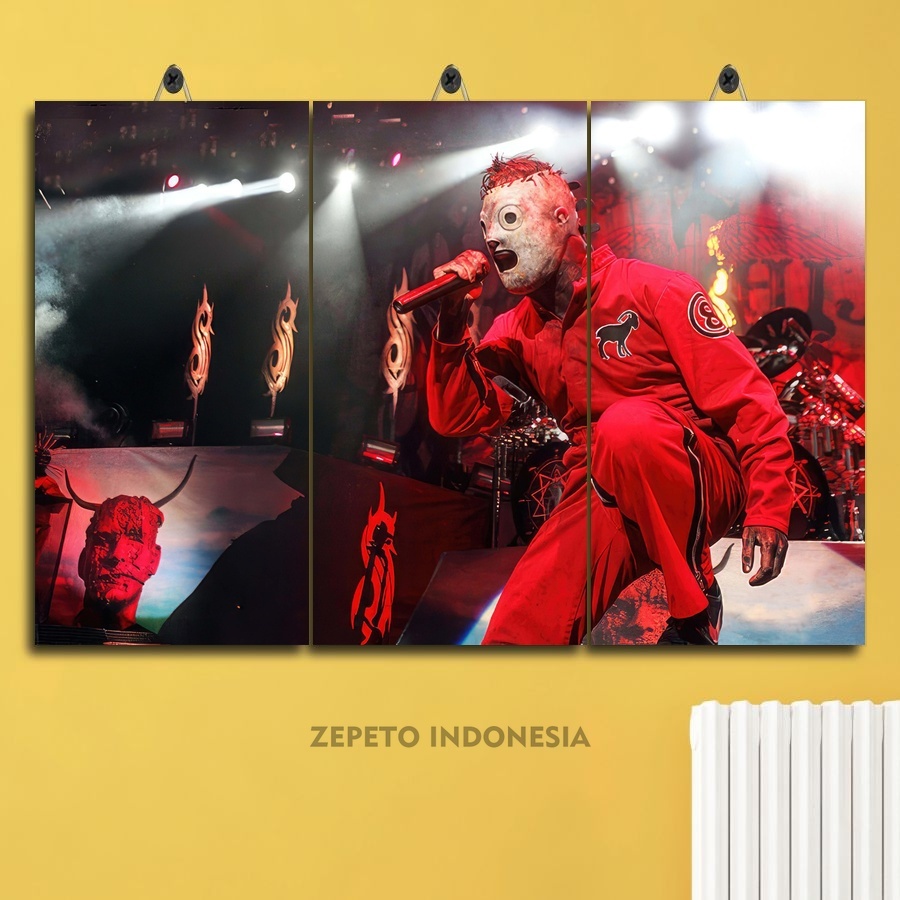 Jual Poster Kayu Jumbo Band Drummer Slipknot X Multipanel Zepeto