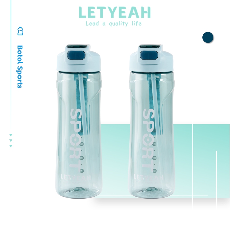 Jual LetYeah Botol Minum Sport Dengan Sedotan 800ml Botol Portable