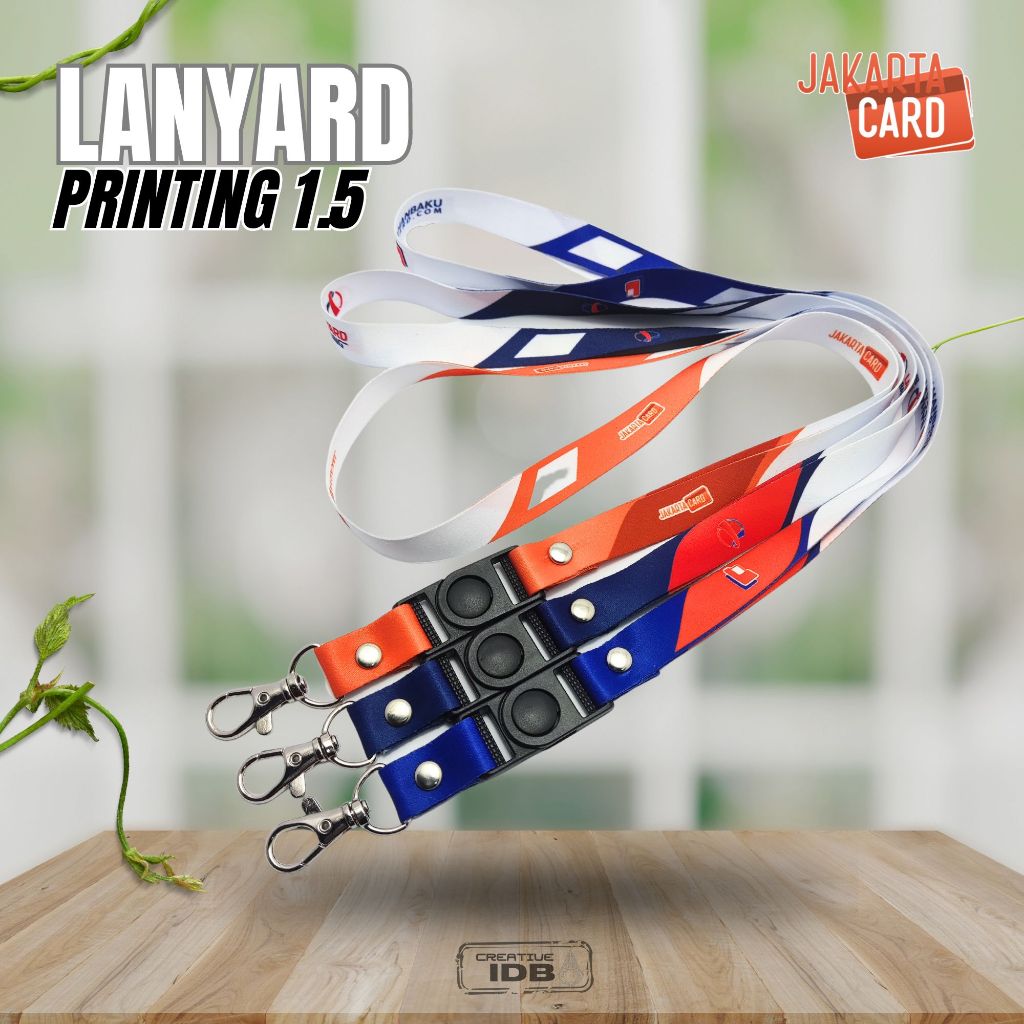 Jual Cetak Lanyard Sublim 1 5cm 2 Atau 1 Muka Tali Idcard Print 1 5cm