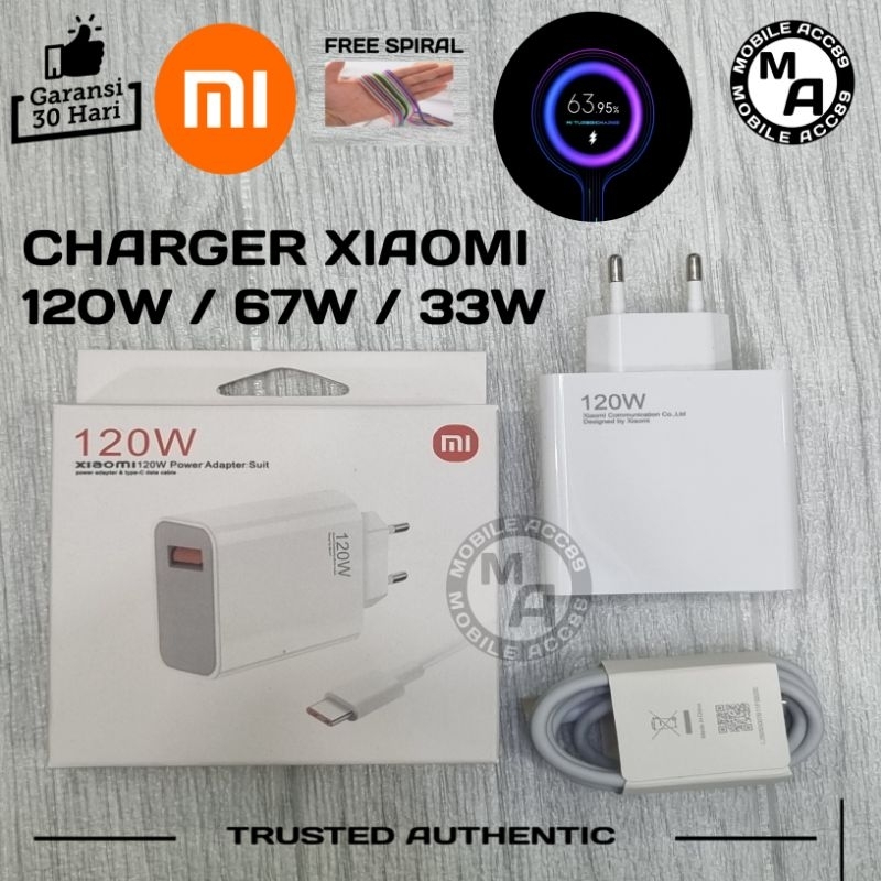 Jual Charger Xiaomi Turbo Charger Type C Watt Fast Charging Adaptor