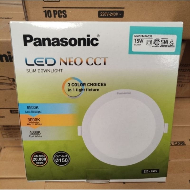 Jual Panasonic Downlight Led Neo Slim Cct W Warna Dia Mm