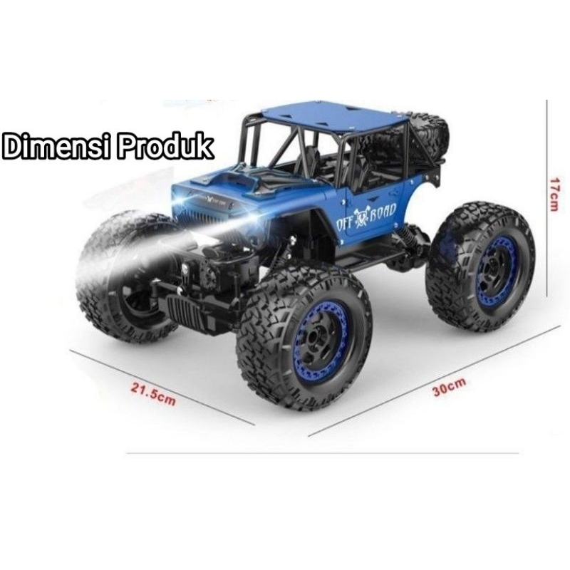 Jual Rc Offroad 4 Wd Custom Full Waterproof Ukuran Besar Ban Besar Body