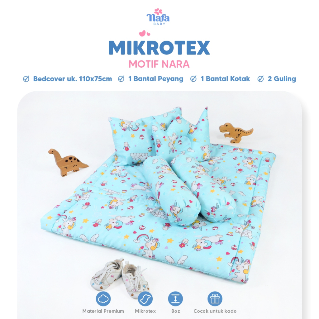 Jual Nafa Baby Bedcover Bayi Dan Bantal Guling Mikrotex New