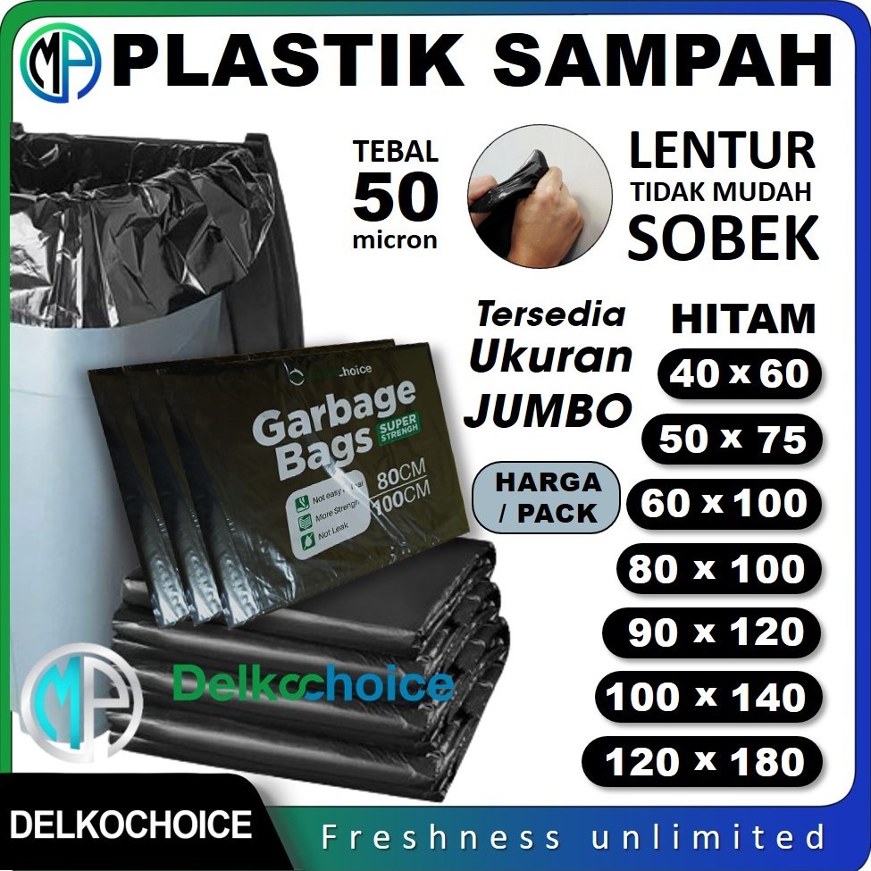 Jual Kantong Plastik Sampah Per Pack Plastic Trash Bag Garbage Bags