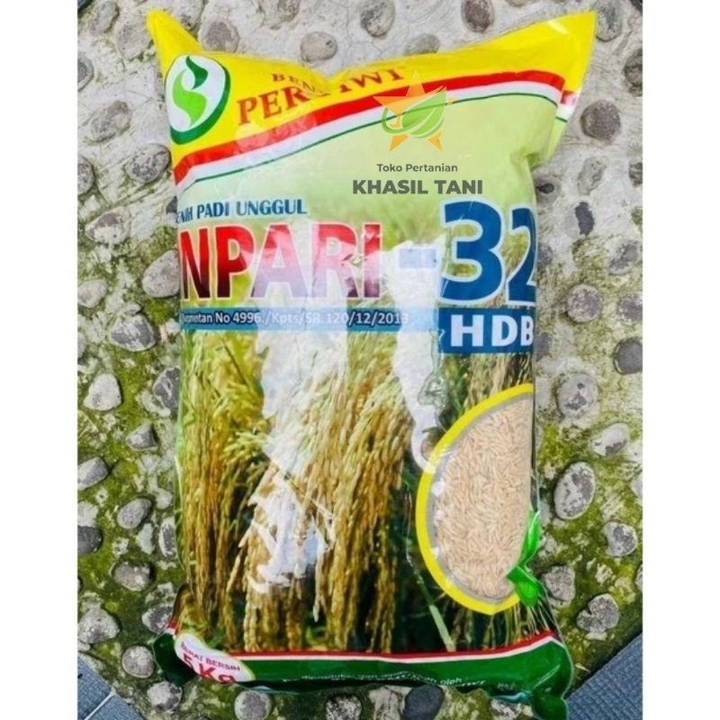 Jual Benih Padi INPARI 32 HDB Hawar Daun Bakteri Netto 5kg