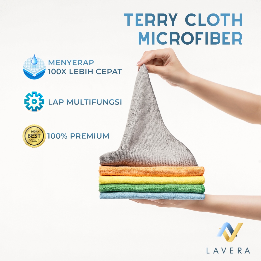 Jual Lap Microfiber 40x40cm Best Quality Kain Serbaguna 320 Gsm Jumbo