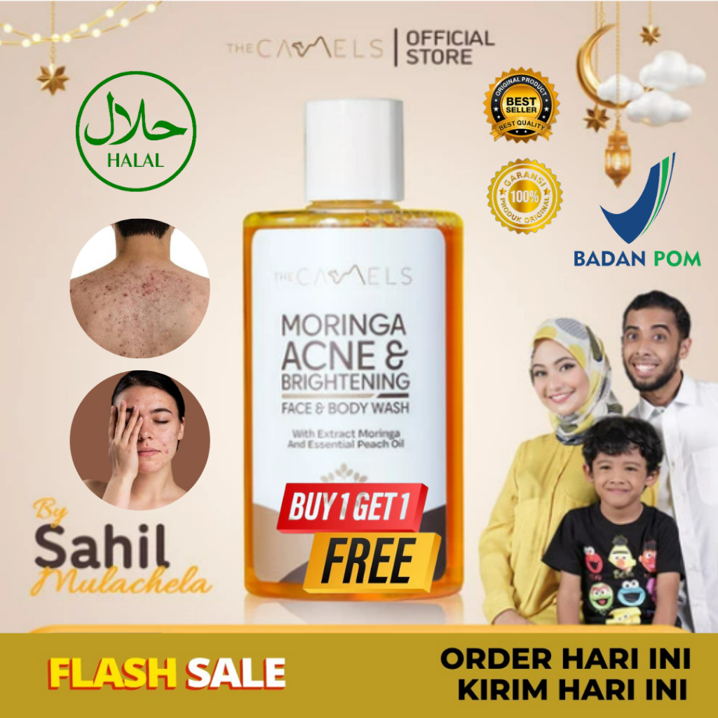 Jual Sabun Cair Jerawat The Camels Moringa Acne And Brightening Face