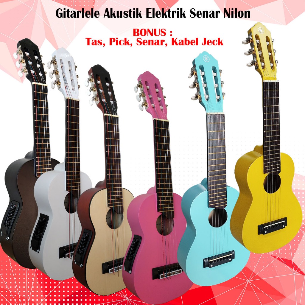 Jual Gitarlele Akustik Elektrik R Senar Nilon Senar String Shopee