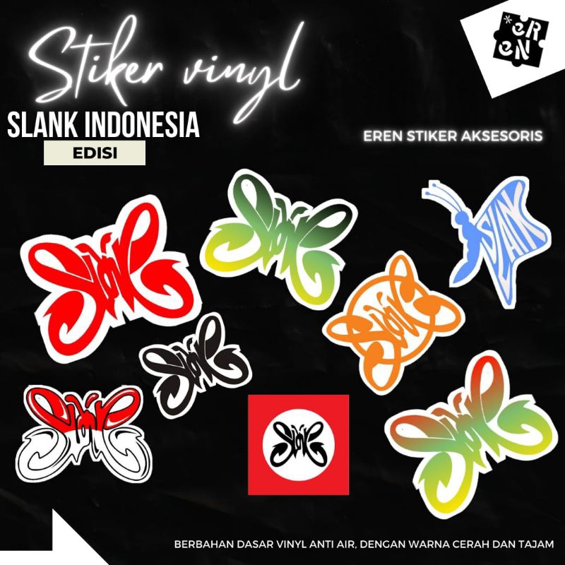 Jual Stiker Vinil Karakter Slank Anti Air Isi 100 Pcs Shopee Indonesia