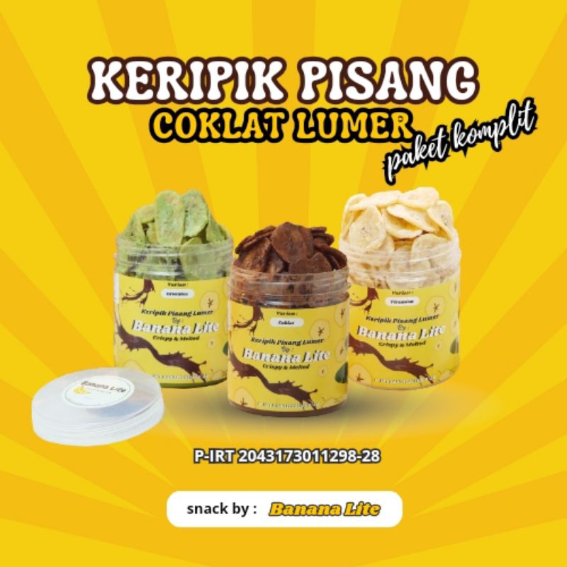 Jual Keripik Pisang Coklat Lumer Aneka Rasa Gram Paket Hemat