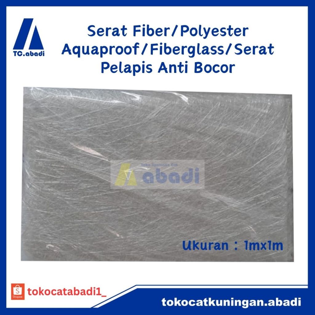 Jual Serat Fiber Aquaproof Fiberglass Matt Fiberglass 1mx1m