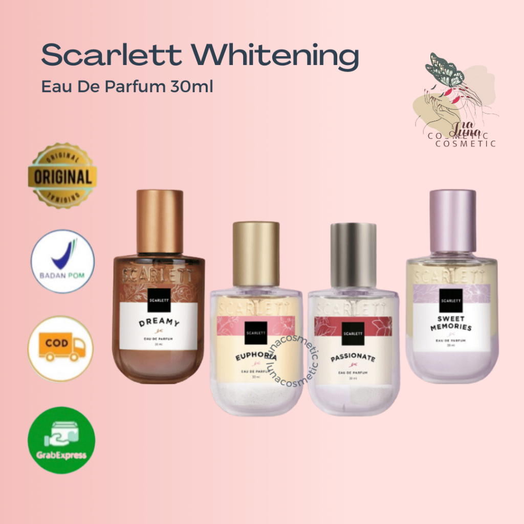 Jual Scarlett Whitening Eau De Parfum Ml Bpom Original Sweet