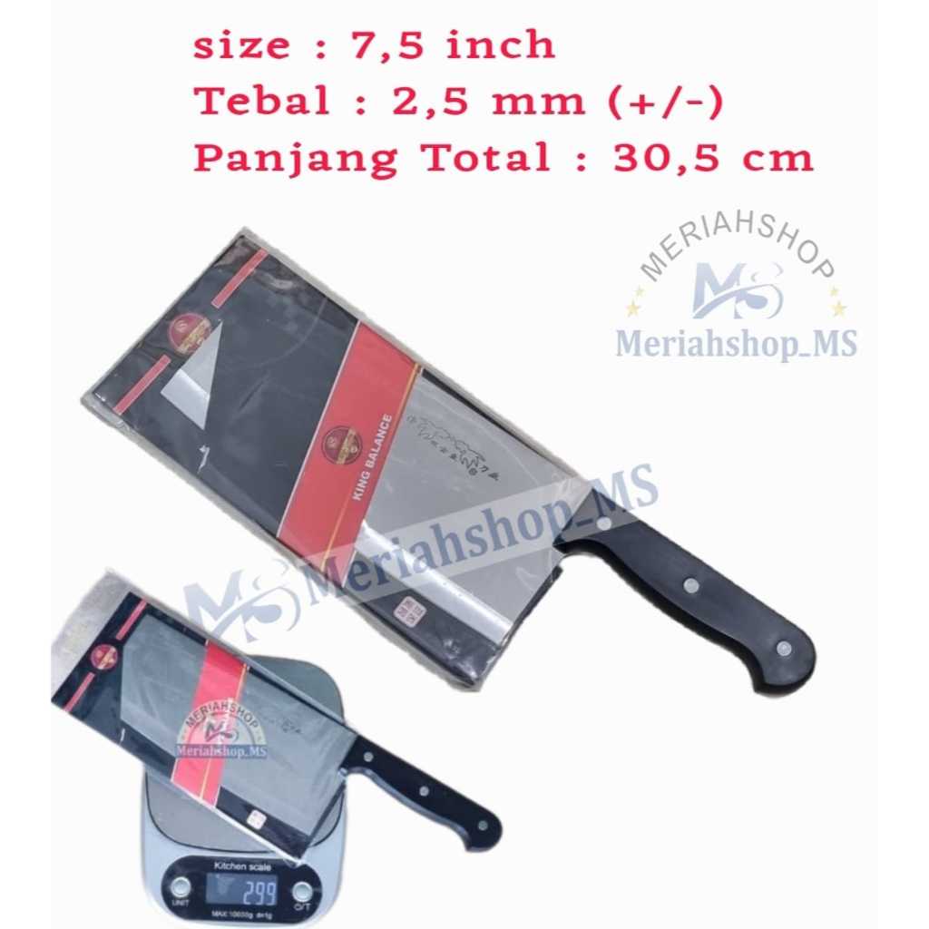 Jual PISAU DAGING TULANG 7 5 Inch TEBAL 2 5mm PREMIUM PISAU Dapur GOLOK