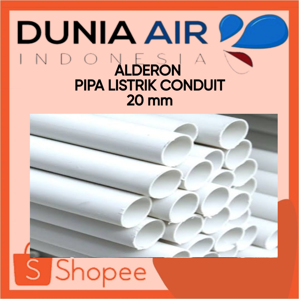 Jual Alderon Pipa Listrik Conduit Mm Putih Meter Batang