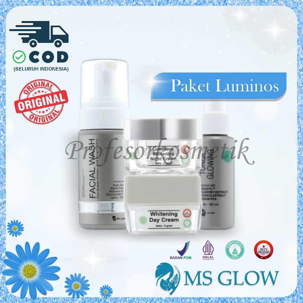 Jual PAKET WAJAH MS GLOW LUMINOUS SERIES Shopee Indonesia