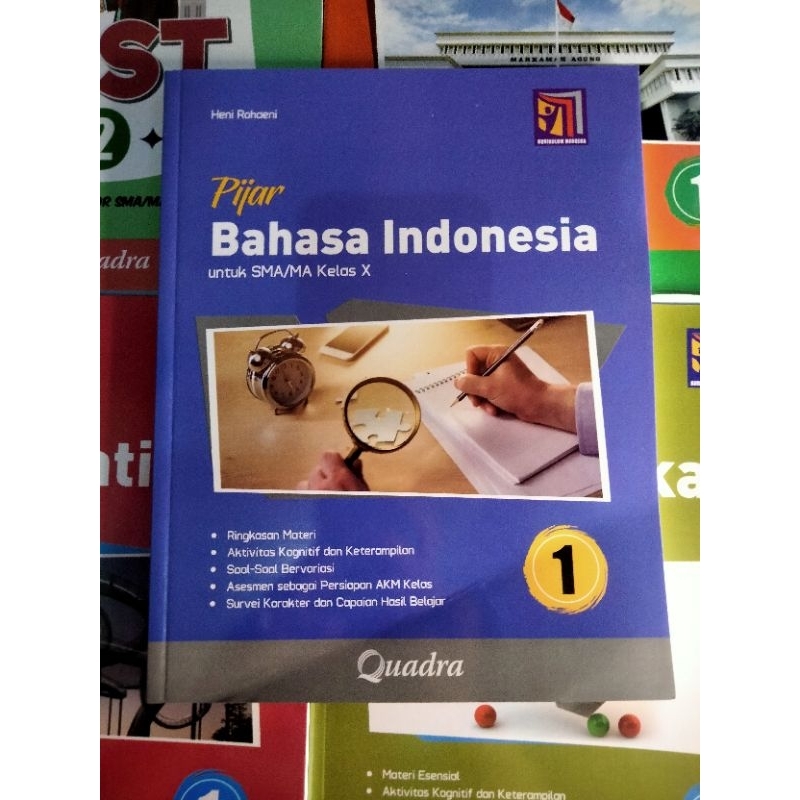 Jual Buku Pijar Bahasa Indonesia Quadra SMA Kelas 10 12 Kurikulum