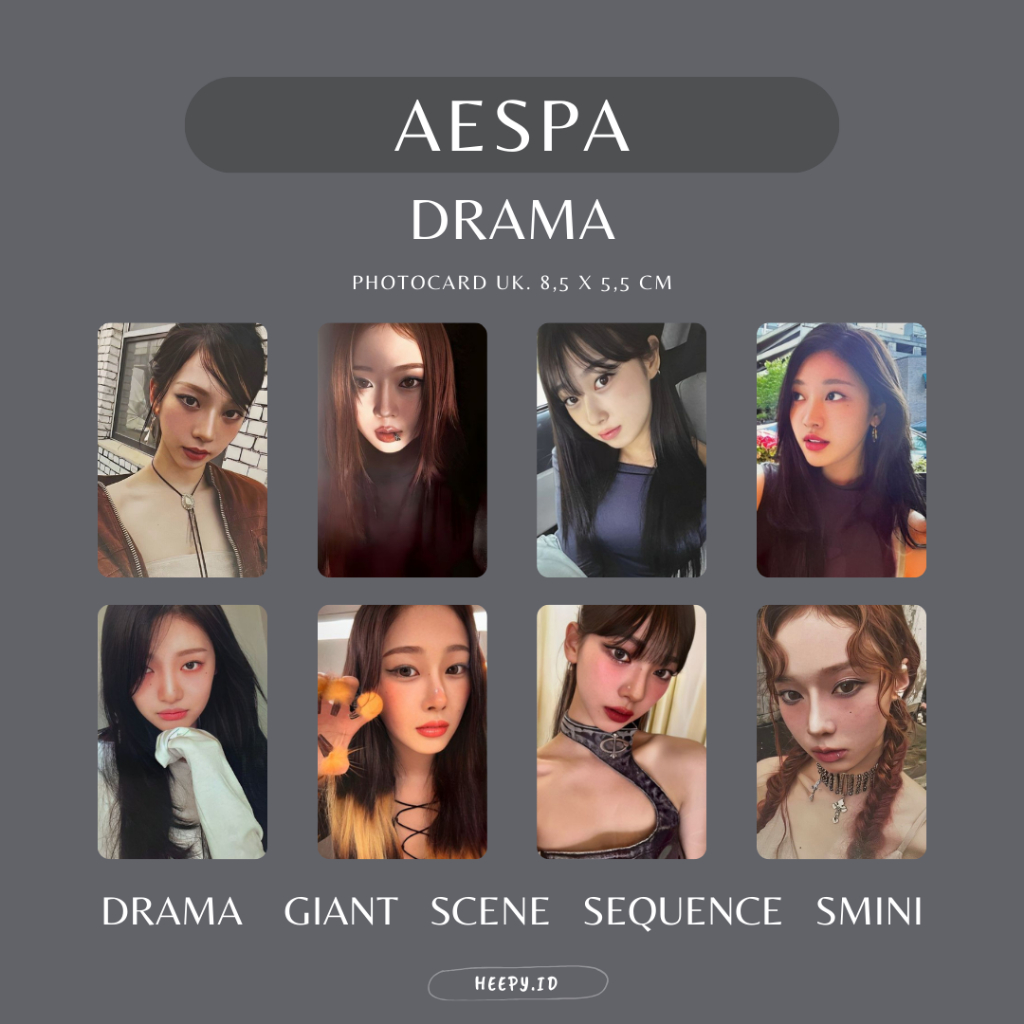 Jual Replika Photocard Aespa Drama Giant Scene Sequence Smini Karina