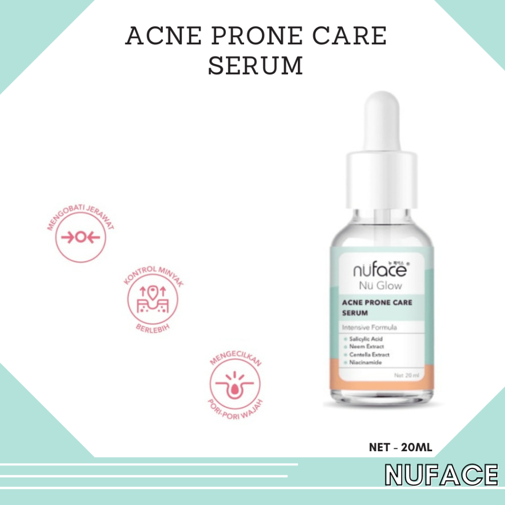 Jual Nuface Nu Glow Liquid Acne Prone Care Serum 20ml Shopee Indonesia