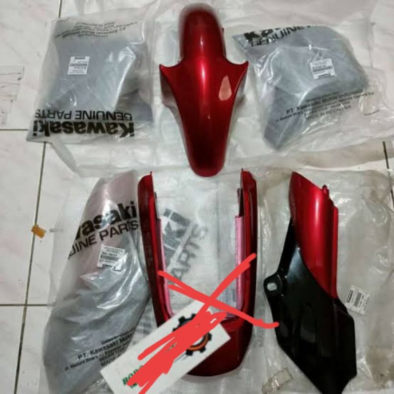 Jual Full Body Set Body Set Ninja R Ss Merah Maron Original Shopee