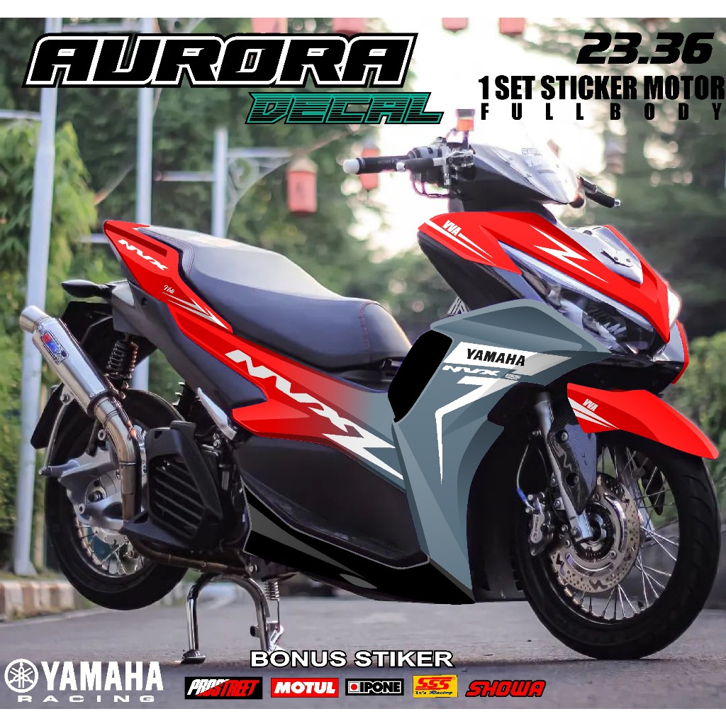 Jual Cod Decal Dekal Sticker Stiker Striping Aerox New Connected