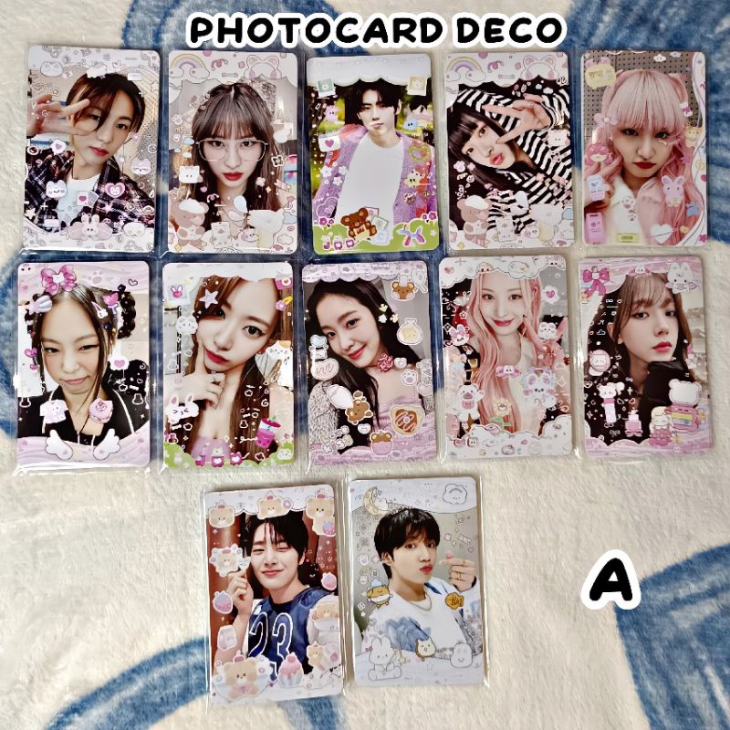 Jual Get All Member Photocard Unofficial Deco Kpop Group Baca