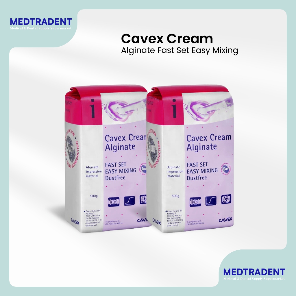 Jual Dental Alginate Cavex Cream Fast Set Shopee Indonesia