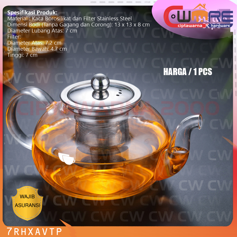 Jual Gelas Pembuat Teh Teko Pitcher Teh Chinese Teapot Maker 600ml