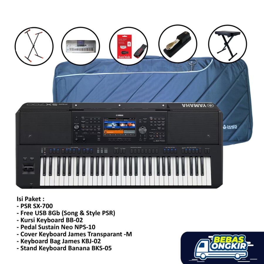 Jual Paket Premium Keyboard Yamaha PSR SX 700 Keyboard PSR SX 700