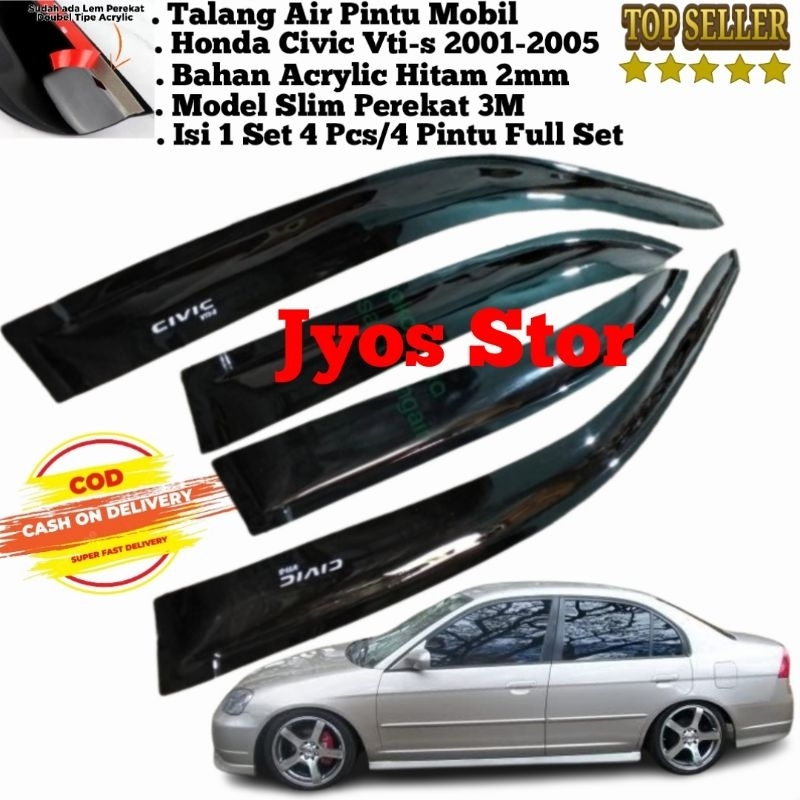 Jual Talang Air Honda Civic VTi S Tahun 2001 2002 2003 2004 2005 Slim