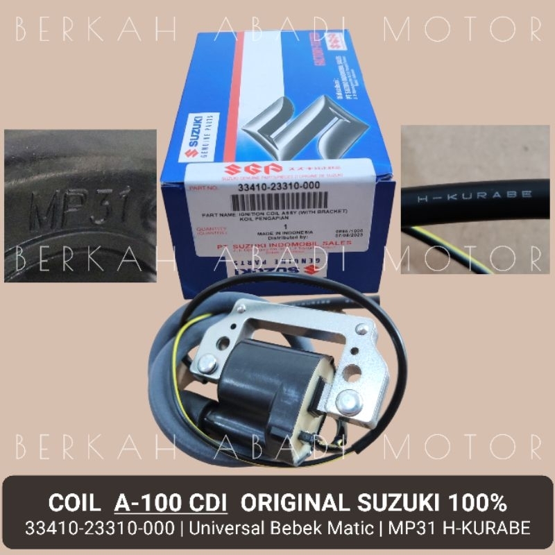 Jual ORI 100 Coel A100 Mp31 Original SUZUKI KOIL Koel Pengapian