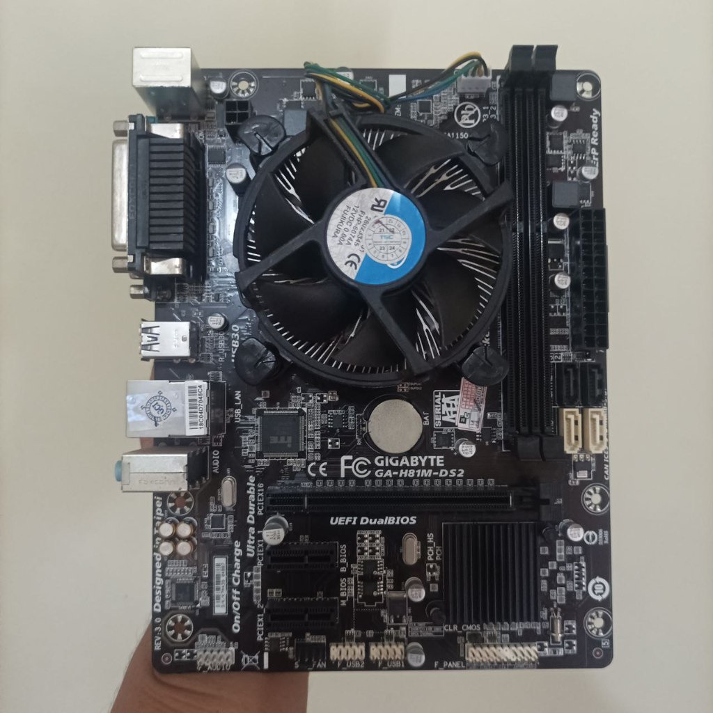 Jual Mobo Asus Gigabyte H81 Core I3 I5 I7 Gen 4 Fan Shopee Indonesia