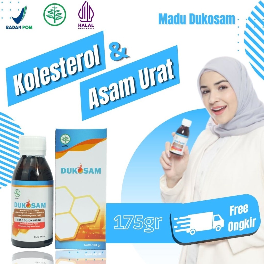 Jual Dukosam Obat Herbal Madu Asam Urat Kolesterol Nyeri Sendi Dan