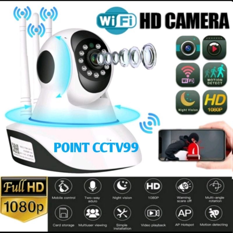 Jual Cctv Ip Cam Cctv Wireless Wifi Antena V Pro Mp Full Hd P